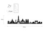 Wallity Paris Skyline Escultura de pared en Negro